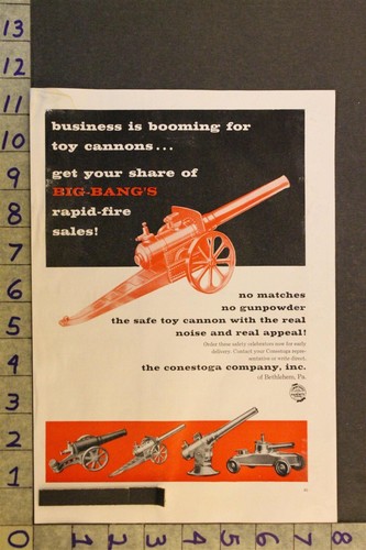 1957 toy cannon guerra - ad,
