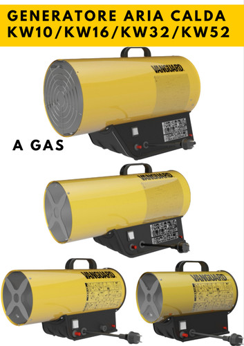 Generatore aria calda gas - aria,